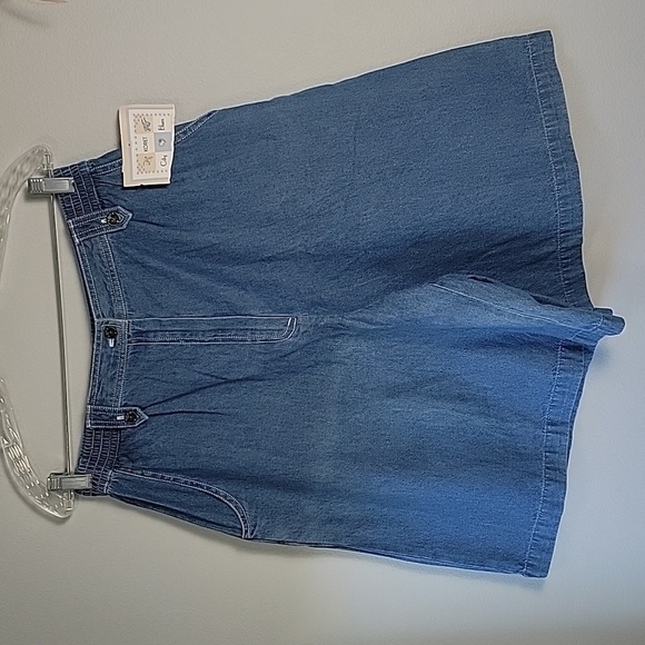 NWT vintage high rise gaucho denim short - Picture 1 of 6